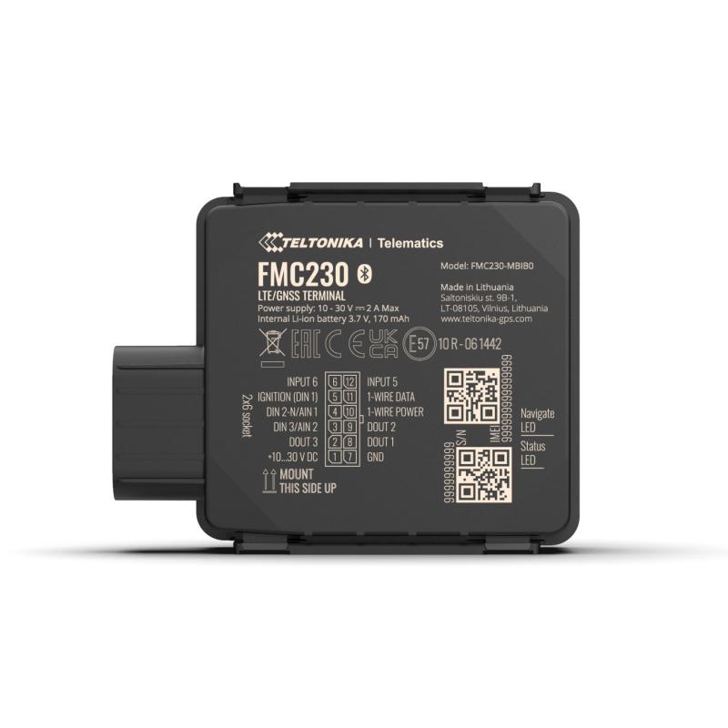 Teltonika FMC230 wasserfester 4G LTE Cat 1 Tracker mit flexiblen Eingängen