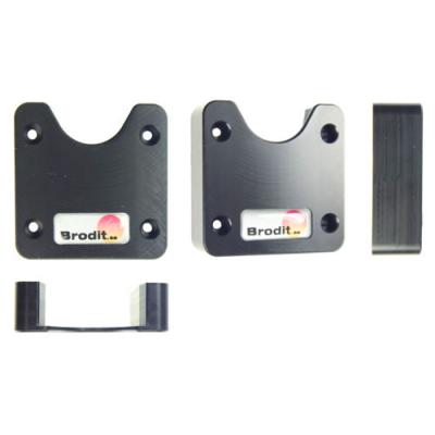 Universal Befestigungssystem mit Nut f&uuml;r Kn&ouml;pfe und Clips, mit vorgebohrten L&ouml;cher