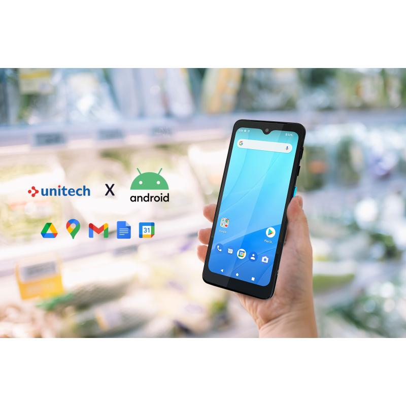 PA768 with (pre-installed) bumper and screenprotector, Android 14, 2D (N5703), 6G/64GB, WLAN 6E, 2x2