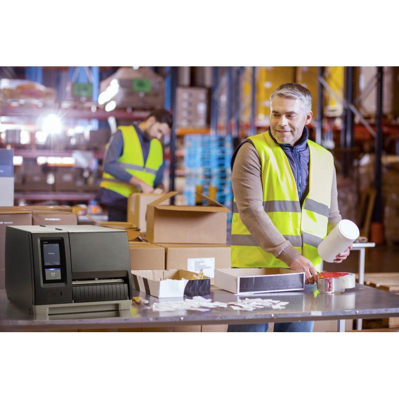 Honeywell PM65 Etikettendrucker, Thermotransfer, 300 dpi, USB, LAN, RS232, BT, WLAN, Touch, Rewin