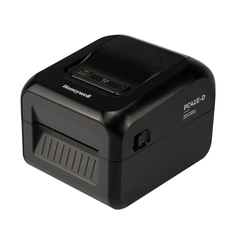Honeywell PC41E Desktop Etikettendrucker, Thermodirekt, 300 dpi, USB, internes Netzteil, schwarz