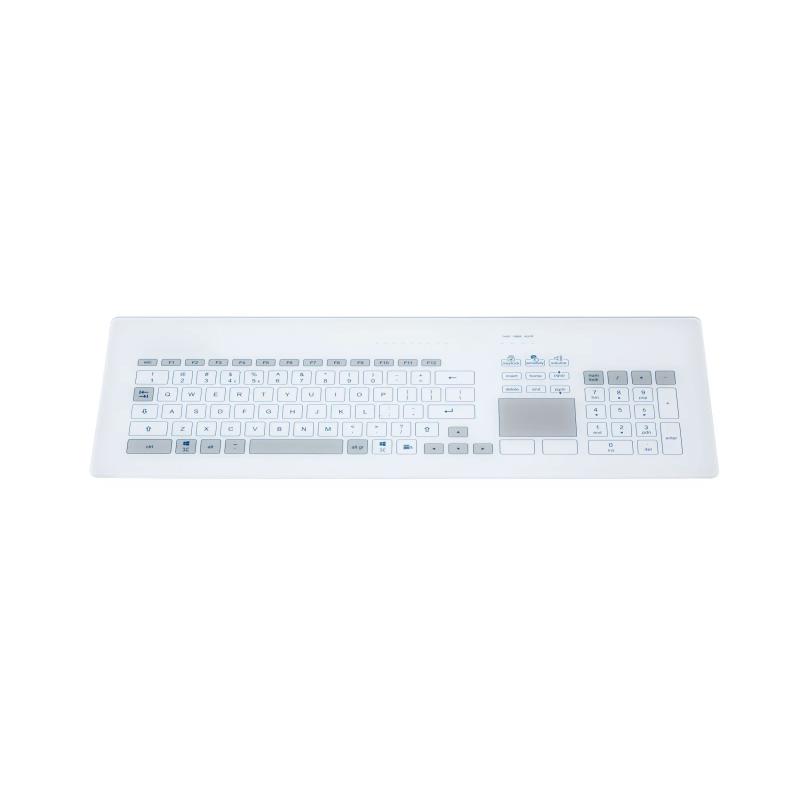 Tastatur InduSense TKR-103-TOUCH-ADH-USB-DE  IP65 front