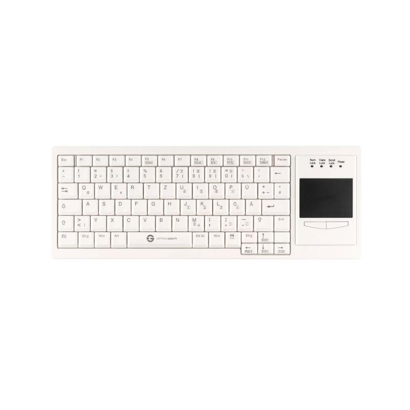 Tastatur Cleantype&reg;  Xtra Touch WL TKL-083-GCQ-TOUCH-RF-WHITE-USB-DE n/a
