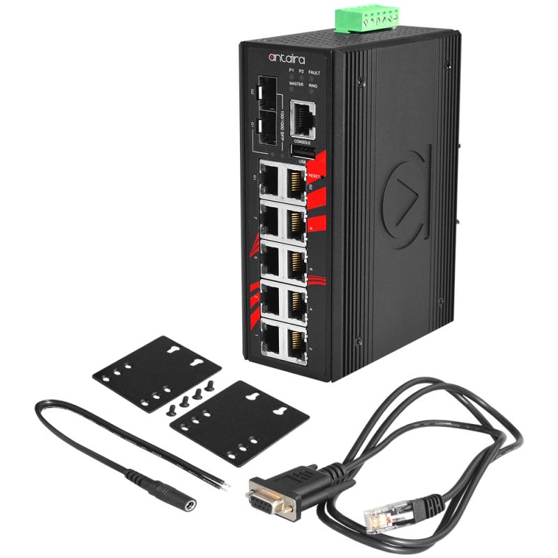 12-port Managed Industrial Ethernet Switch