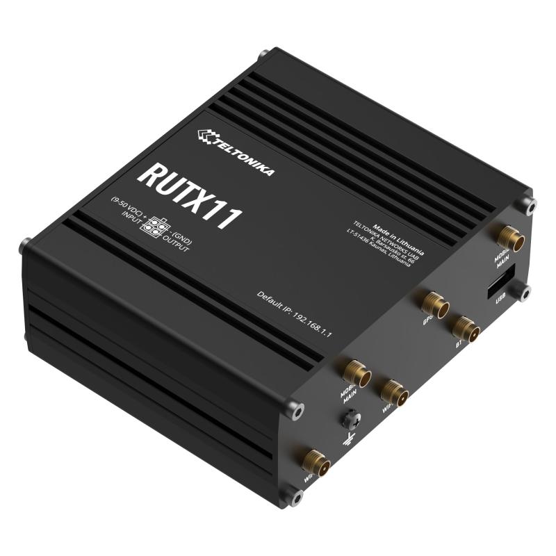 Teltonika RUTX11 Industrial Cellular Router, 4G LTE, DUAL SIM, WI-FI, 3x GB-LAN, WAN