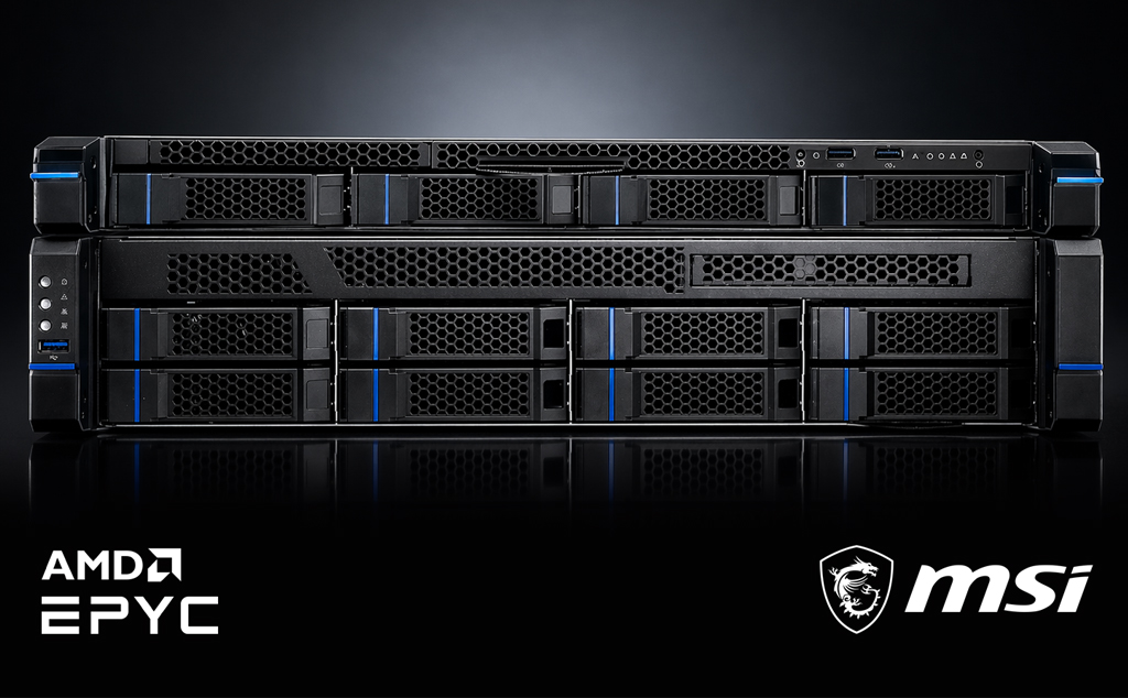 Online konfigurierbare MSI Server für 1HE- und 2HE-Rack-Umgebungen